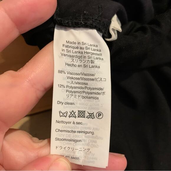 Madewell Drapey Seamed Drawstring Track Trousers Black Size S Minimalist Preppy - Picture 13 of 15